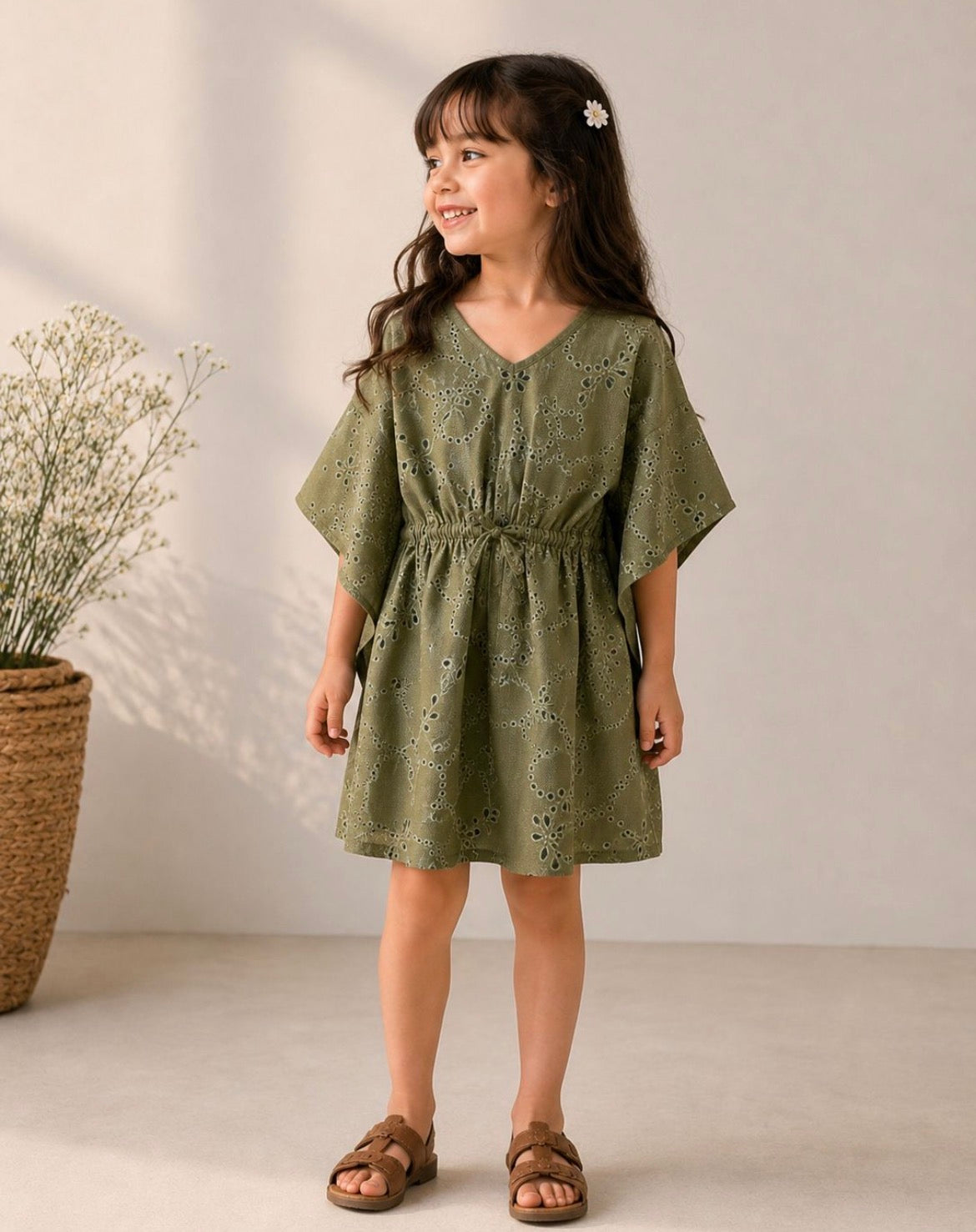 Olive Blossom Kaftan