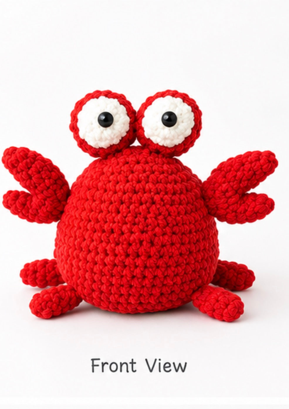 Crochet Crab Plush Toy