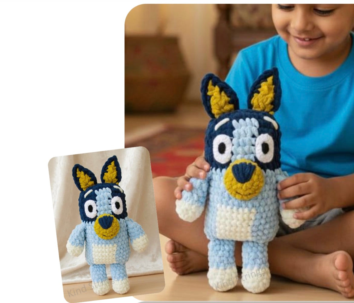 Crochet Bluey Plush Toy