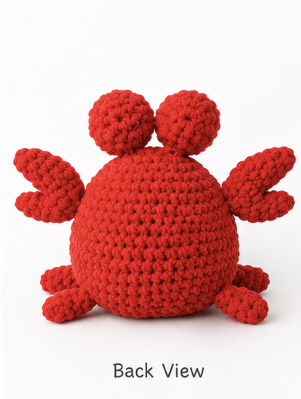 Crochet Crab Plush Toy