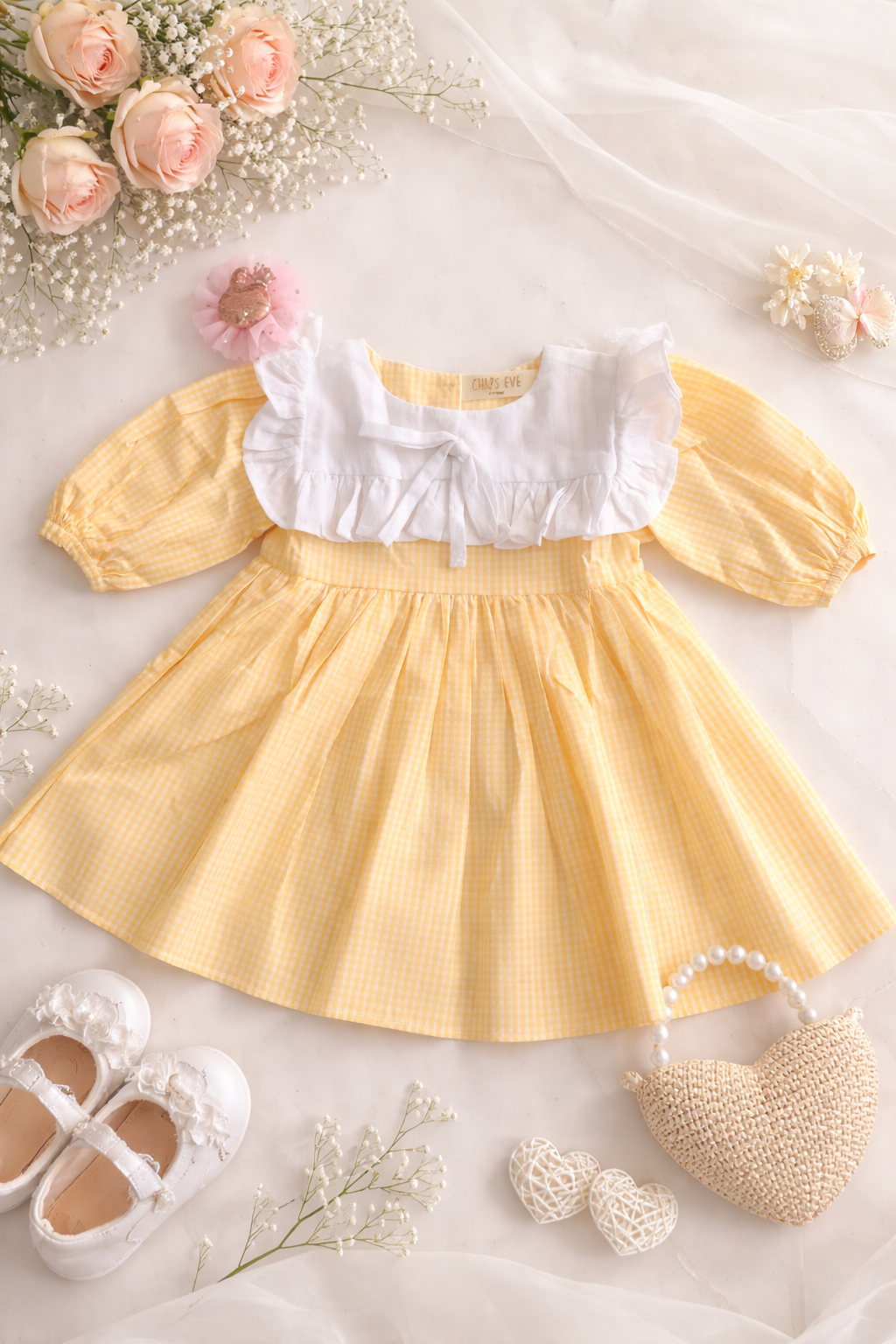 Lemon Whisper Collar Dress