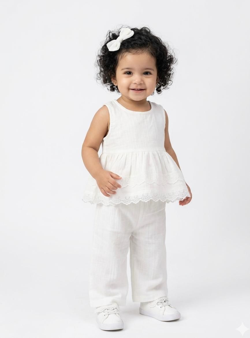 White pearl Co-ord