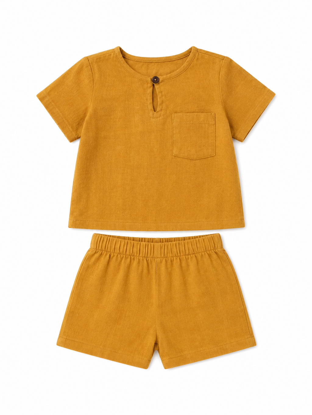 Mustard Henley Set