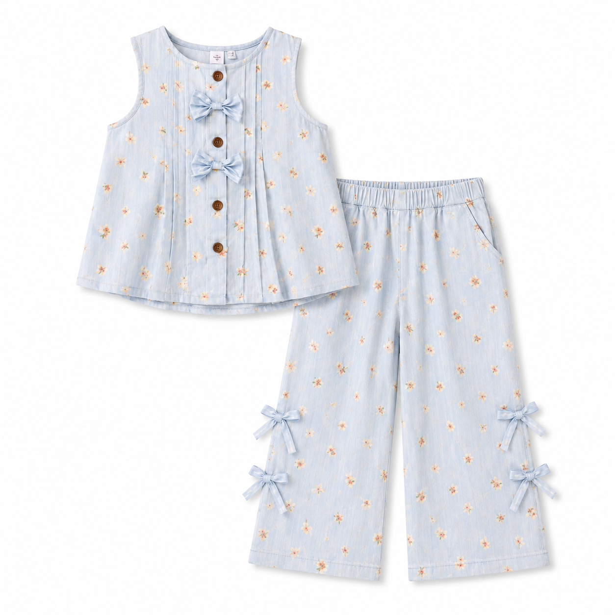 Sky Blue Printed CoordSet
