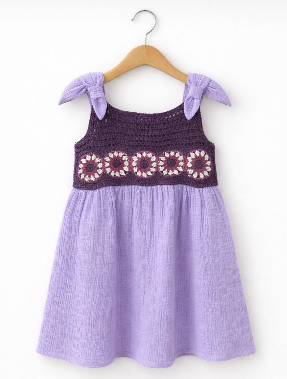 Lavender Bloom – Crochet Dress